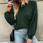 Nadorine Long Sleeve Backless Hollow Knit Sweater for Women Casual Work Office Loose Fit 2026 | Under
