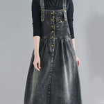 Original Sleeveless With Pocket Denim Dress