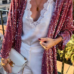 sequined cardigan jacket