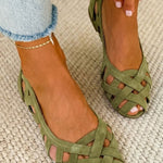 Alice | Woven Crisscross Sandals