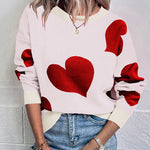 Love O-neck Knitted Sweater