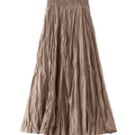 A-line mid-length winter skirt with sweater