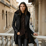 Nerea | Classic Leather Coat