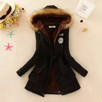 Therelle™ - Autumn/Winter Jacket with Hood, Embroidery, and Figure-Hugging Fit