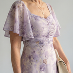 Vaelis |  Flutter Sleeve Midi Dress