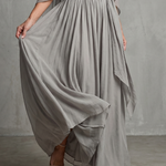 Marisol™ | Layered Drape Cold Shoulder Top Wide Leg Set
