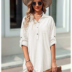 Nadorine Women's Cotton Shirt Dress