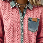 Paula | Patchwork Denim Shirt