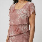 Aria | Soft Motif Tier Knee Length Dress