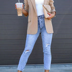 Margovil High Rise Distressed Ripped Skinny Jeans