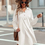 Nadorine Women's Cotton Shirt Dress