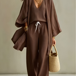 Isabelle | Casual 3-Piece Linen Loungewear Set