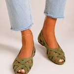 Alice | Woven Crisscross Sandals