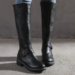 Tatiana | CLASSIC BUCKLE KNEE-HIGH BOOTS FOR WOMEN