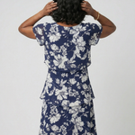 Thea | Subtle Floral Knee Length Dress