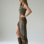 Zalia | Quiet Drape MIdi Dress