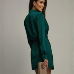 Bianca Morelli | Satin Wrap Mini Dress For Women
