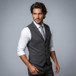 The Glendale Men’s Classic Tailored Tweed Waistcoat Gilet