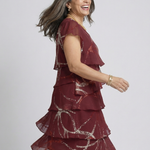 Alani | Composed Abstract Knee Length Dress