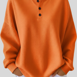 Nessa | Casual Henley Sweatshirt