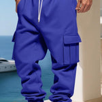 KZZ Men's Loose Fit Fleece Lined Cargo Pants