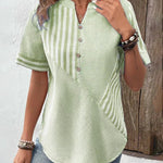 Meline | Soft Striped Blouse
