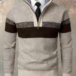 Milan | Color-Block Half-Zip Sweater