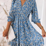 Thessaly | Elegant Floral Maxi Dress-