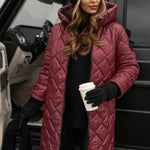 Hortensia | Elegant Quilted Down Jacket with Hood