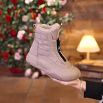 Fabiola | White Qulted Boots