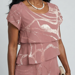 Hoku | Poised Abstract Knee Length Dress