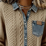 Paula | Patchwork Denim Shirt