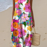 Edurne | Vibrant Floral Midi Dress