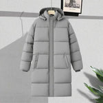 KZZ Men's Solid Color Pocket Zipper Hooded Coat