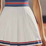 Fashion Sports Vest Pleated Tennis Mini Dress