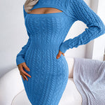 Sexy Hollow Sweater Dress