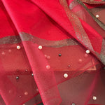 Sun-Protection Beaded See-Through Shawl&Scarf