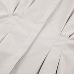 Long Sleeve Tunic Dress High Waist Lapel Short Dress Button Down Pleated Dress