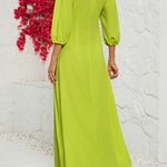 casual breasted long dress