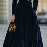 Hope | A-Line Dress Featuring Elegant Gold Accents