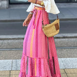 SHOW UP BOHO PRINTED MAXI SKIRT - 2 COLORS