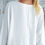 Nadorine V-Neck Long Sleeve Buckle T-Shirt Plain Shirts Shirt Top Elegant Shirts Casual Slim Fit Basic