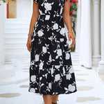 Like A Dream Ruffle Floral Midi Dress