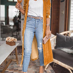 Velvet Kimono Coat