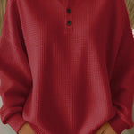 Paloma | Waffle Knit Henley Top