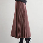 Graceful A-Line Pleated Skirt