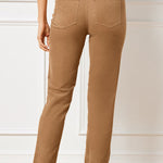 STRETCH CORDUROY STRAIGHT LEG PANTS