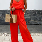 Sleeveless Pocket Bodysuit with Straps