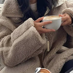 Oversized Full-Zip Teddy Jacket