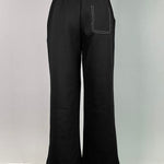 High Waisted Loose Split-Joint Pants Trousers